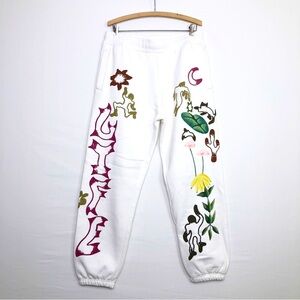Market XXL ivory graphic print jogger sweatpants